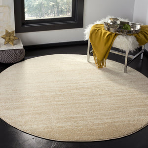 Safavieh Adirondack Oval Area Rug Champagne Cream — Low-Profile Power-Loomed Accent Rug For Elegant Rooms 6'-0" x 8'-0" ADR113W-68OV