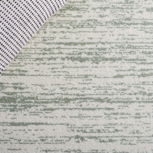 Safavieh Adirondack Tonal Grey Power Loomed Polypropylene Jute Accent Rug for Entryways Green 3'-0" x 3'-0" Square ADR113X-3SQ