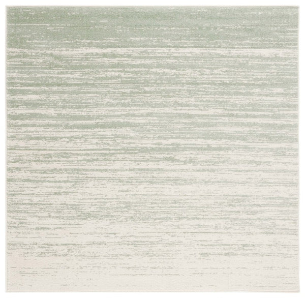 Safavieh Adirondack Tonal Grey Power Loomed Polypropylene Jute Accent Rug for Entryways Green 3'-0" x 3'-0" Square ADR113X-3SQ