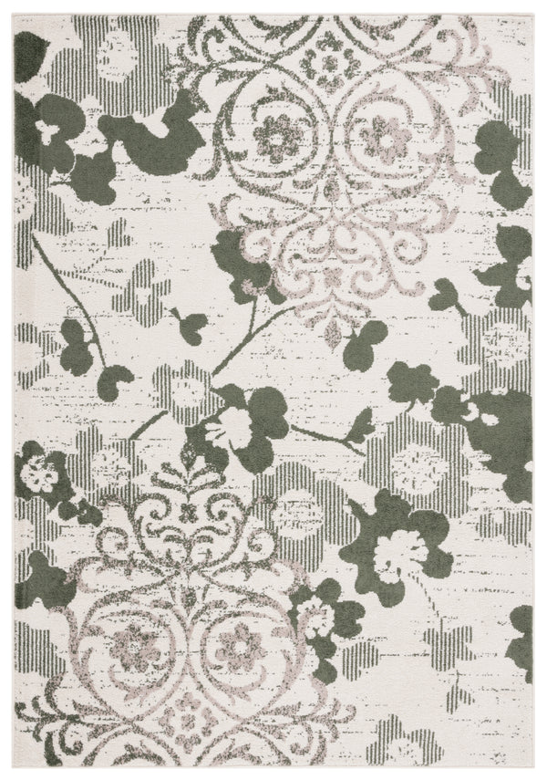 Safavieh Adirondack 114 Power Loomed Transitional Rug Ivory / Dark Green 9' x 12' ADR114X-9