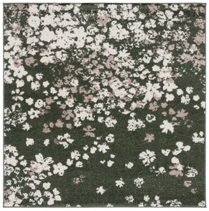 Safavieh Adirondack 115 Power Loomed Transitional Rug Dark Green / Ivory 6' x 6' Square