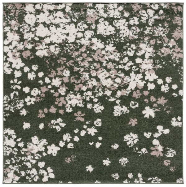 Safavieh Adirondack 115 Power Loomed Transitional Rug Dark Green / Ivory 6' x 6' Square