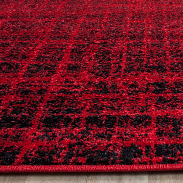 Safavieh Adirondack 116 Power Loomed Rug Red / Black 5% Polypropylene, 40% Jute, 5% Polyester