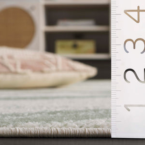 Safavieh Adirondack Modern Abstract Area Rug – Elegant Ivory And Sage Design For Stylish Home Décor Ivory ,Sage 55% Polypropylene,40% Jute,5% Polyester Adr125a-6sq