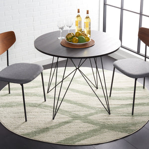 Safavieh Adirondack Modern Abstract Area Rug – Elegant Ivory And Sage Design For Stylish Home Décor Ivory ,Sage 55% Polypropylene,40% Jute,5% Polyester Adr125a-6sq