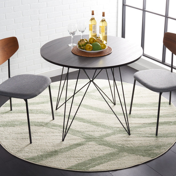 Safavieh Adirondack Modern Abstract Area Rug – Elegant Ivory And Sage Design For Stylish Home Décor Ivory ,Sage 55% Polypropylene,40% Jute,5% Polyester Adr125a-6sq