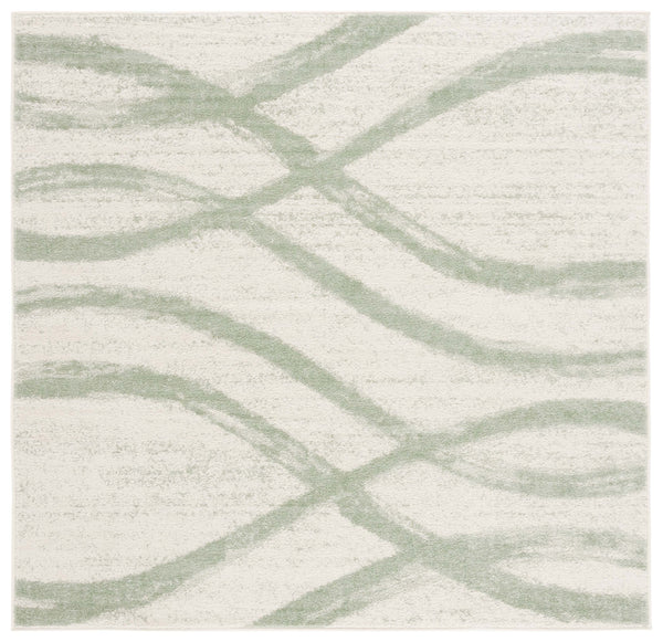 Safavieh Adirondack Modern Abstract Area Rug – Elegant Ivory And Sage Design For Stylish Home Décor Ivory ,Sage 55% Polypropylene,40% Jute,5% Polyester Adr125a-6sq
