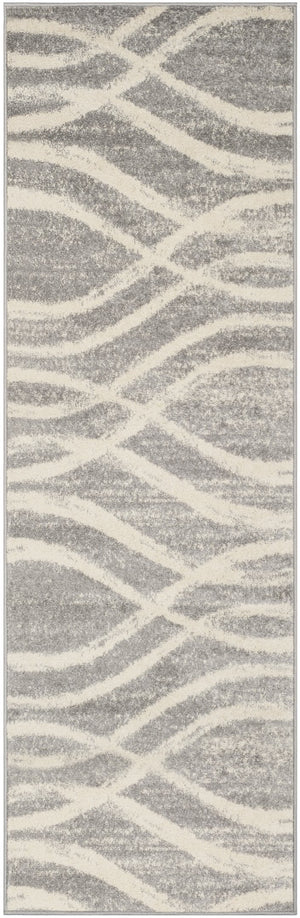 Safavieh Adirondack Oversized Grey Cream Runner Rug — Low-Profile Power-Loomed Design For High-Traffic Areas 2'-6" x 22'-0" ADR125B-222