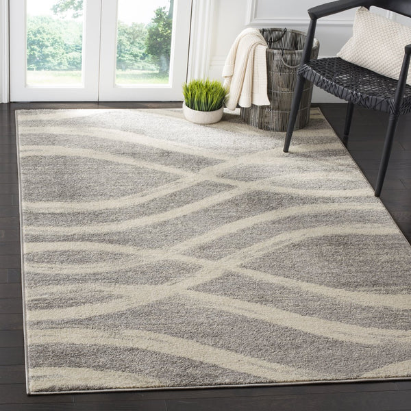 Safavieh Adirondack Oversized Grey Cream Runner Rug — Low-Profile Power-Loomed Design For High-Traffic Areas 2'-6" x 22'-0" ADR125B-222
