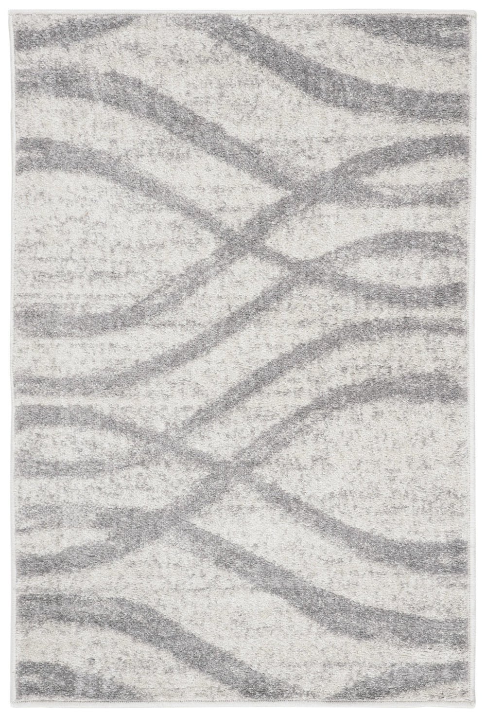 Safavieh Adirondack Power-Loomed Cream Grey Area Rug — Low-Profile Abstract Design, Durable Jute Backing 6'-0" x 8'-0" ADR125C-68