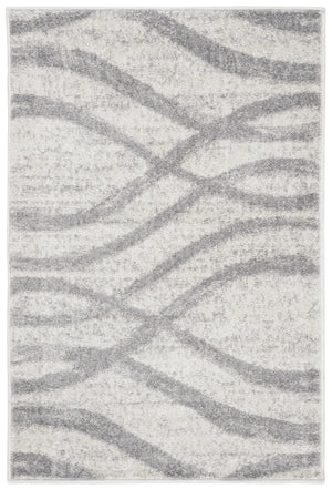 Safavieh Adirondack Power-Loomed Cream Grey Area Rug — Low-Profile Abstract Design, Durable Jute Backing 6'-0" x 8'-0" ADR125C-68