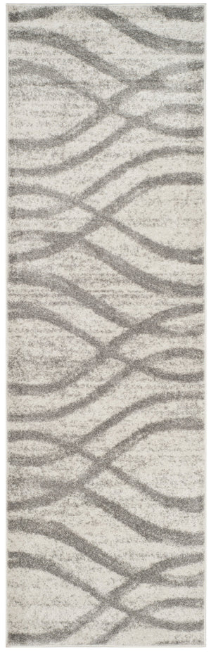 Safavieh Adirondack Round Cream Grey Area Rug — Low-Profile, Durable Power-Loomed Jute Blend For Calm Spaces 3'-0" x 3'-0" ADR125C-3R