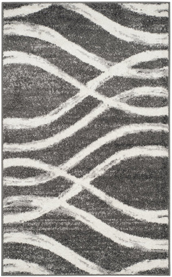 Safavieh Adirondack Large Rectangle Area Rug - Elegant Ivory And Sage Design For Timeless Home Decor Appeal Charcoal ,Ivory 60% Polypropylene  30% Jute  10% Polyester Adr125r-11sq