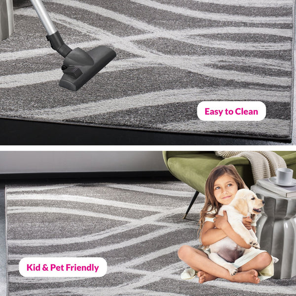 Safavieh Adirondack Large Rectangle Area Rug - Elegant Ivory And Sage Design For Timeless Home Decor Appeal Charcoal ,Ivory 60% Polypropylene  30% Jute  10% Polyester Adr125r-11sq