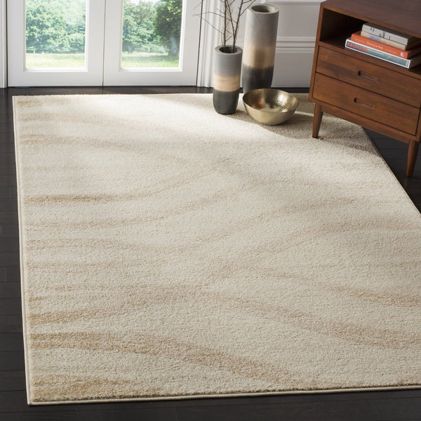 Safavieh Adirondack Low-Profile 6X8 Cream Champagne Area Rug — Power-Loomed, Jute Blend, Modern Neutral Texture ADR125W-68