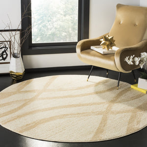 Safavieh Adirondack Low-Profile 6X8 Cream Champagne Area Rug — Power-Loomed, Jute Blend, Modern Neutral Texture ADR125W-68