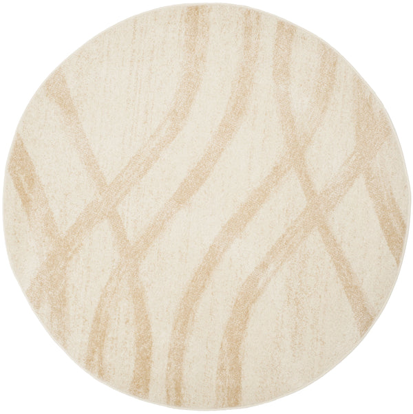 Safavieh Adirondack Low-Profile 6X8 Cream Champagne Area Rug — Power-Loomed, Jute Blend, Modern Neutral Texture ADR125W-68