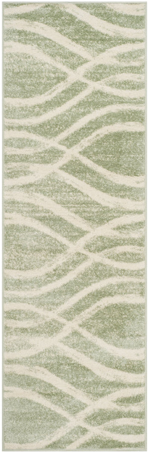 Safavieh Adirondack Sage And Cream Oval Rug — Power-Loomed Turkish Construction, Low-Profile Durable Texture 6'-0" x 8'-0" ADR125X-68OV