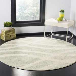 Safavieh Adirondack Sage And Cream Oval Rug — Power-Loomed Turkish Construction, Low-Profile Durable Texture 6'-0" x 8'-0" ADR125X-68OV