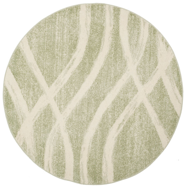 Safavieh Adirondack Sage And Cream Oval Rug — Power-Loomed Turkish Construction, Low-Profile Durable Texture 6'-0" x 8'-0" ADR125X-68OV