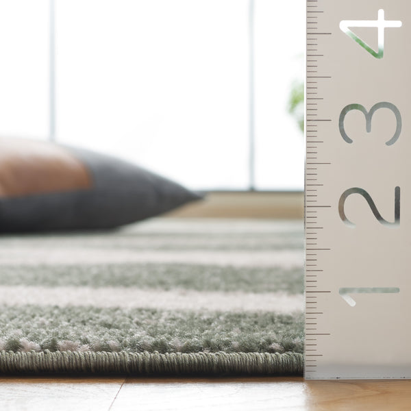 Safavieh Adorindack 125 Power Loomed Transitional Rug Dark Green / Ivory 5'-1" x 7'-6"