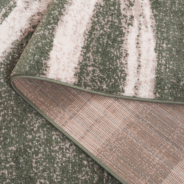 Safavieh Adirondack Contemporary Square Rug In Dark Green & Ivory — Low-Profile Power-Loomed Durability For Modern Spaces 8'-0" x 8'-0" ADR125Y-8SQ