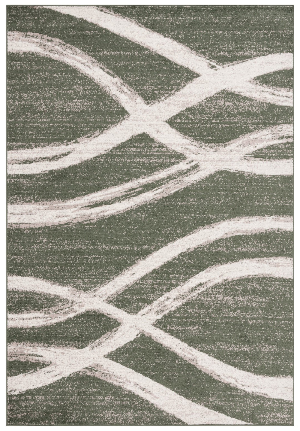 Safavieh Adorindack 125 Power Loomed Transitional Rug Dark Green / Ivory 9' x 12'