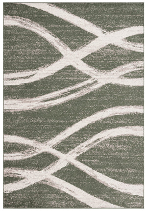 Safavieh Adirondack Contemporary Square Rug In Dark Green & Ivory — Low-Profile Power-Loomed Durability For Modern Spaces 8'-0" x 8'-0" ADR125Y-8SQ