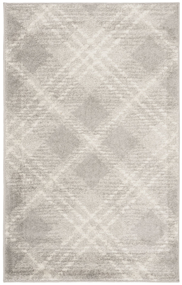 Safavieh Adirondack 10' X 14' Contemporary Area Rug In Light Grey & Ivory - Modern Geometric Design, Oeko-tex Certified Light Grey ,Ivory 55% Polypropylene,40% Jute,5% Polyester Adr129b-10