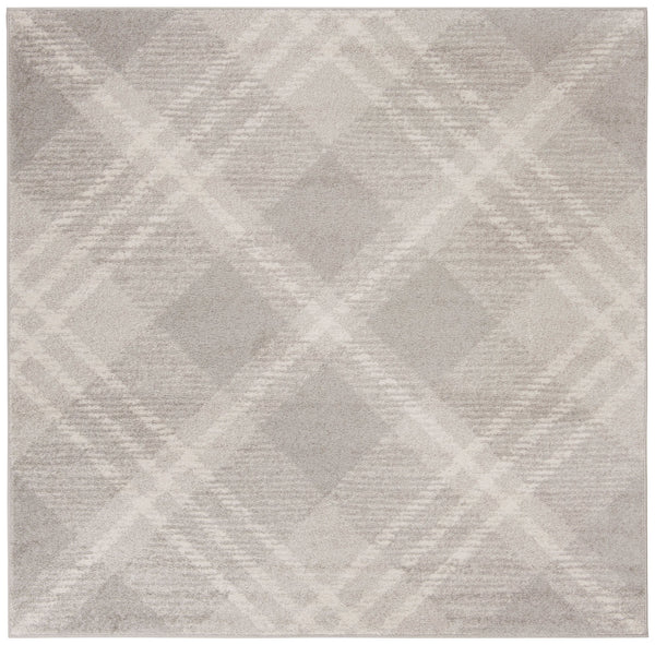 Safavieh Adirondack 10' X 14' Contemporary Area Rug In Light Grey & Ivory - Modern Geometric Design, Oeko-tex Certified Light Grey ,Ivory 55% Polypropylene,40% Jute,5% Polyester Adr129b-10