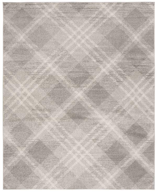 Safavieh Adirondack 10' X 14' Contemporary Area Rug In Light Grey & Ivory - Modern Geometric Design, Oeko-tex Certified Light Grey ,Ivory 55% Polypropylene,40% Jute,5% Polyester Adr129b-10
