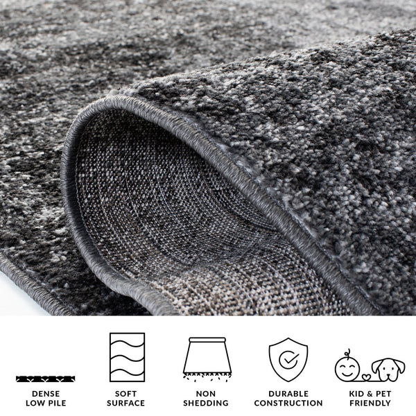 Safavieh Adirondack 10' X 14' Black Ivory Area Rug - Elegant, Durable, Oeko-tex Certified For Timeless Style Black ,Ivory 55% Polypropylene,40% Jute,5% Polyester Adr130a-10