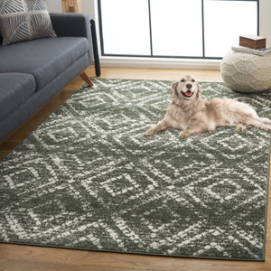 Safavieh Adirondack 131 Power Loomed Transitional Rug Dark Green / Ivory 5'-1" x 7'-6"