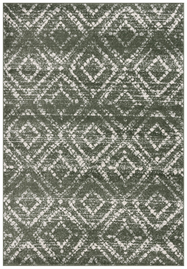 Safavieh Adirondack 131 Power Loomed Transitional Rug Dark Green / Ivory 5'-1" x 7'-6"