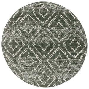 Safavieh Adirondack 131 Power Loomed Transitional Rug Dark Green / Ivory 6' x 6' Round