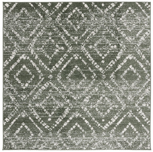 Safavieh Adirondack 131 Power Loomed Transitional Rug Dark Green / Ivory 6' x 6' Square