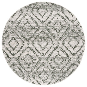 Safavieh Adirondack 131 Power Loomed Transitional Rug Ivory / Dark Green 6' x 6' Round