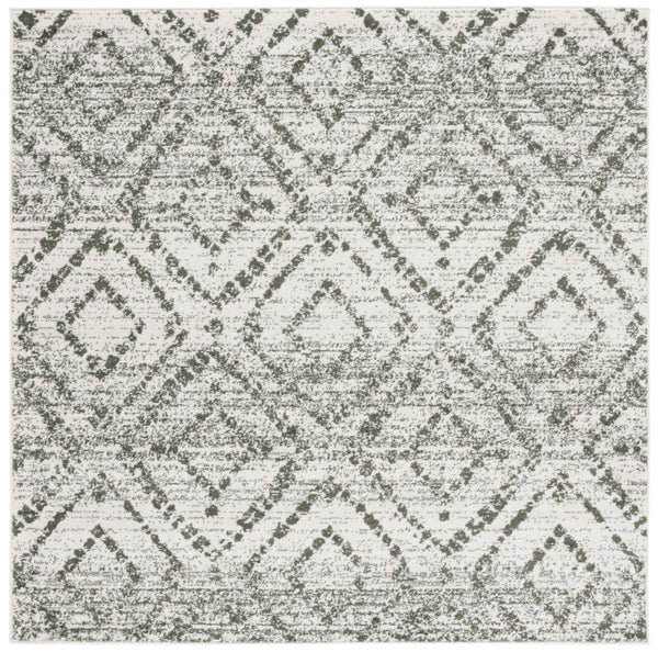Safavieh Adirondack 131 Power Loomed Transitional Rug Ivory / Dark Green 6' x 6' Square