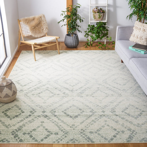 Safavieh Adricondack 10' X 14' Ivory Green Area Rug - Luxurious Power Loomed Design For Any Decor Style Ivory ,Green 55% Polypropylene,40% Jute,5% Polyester Adr131x-10