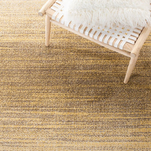 Safavieh Adirondack Sunburst Striped Round Area Rug in Gold Ivory Low Pile Polypropylene Jute 4'-0" x 4'-0" Square ADR142D-4SQ
