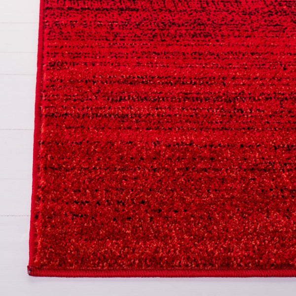 Safavieh Adirondack Geometric Runner Rug Bold Red Black Low Pile Hallway Entryway Accent 2'-6" x 4'-0" ADR142Q-24