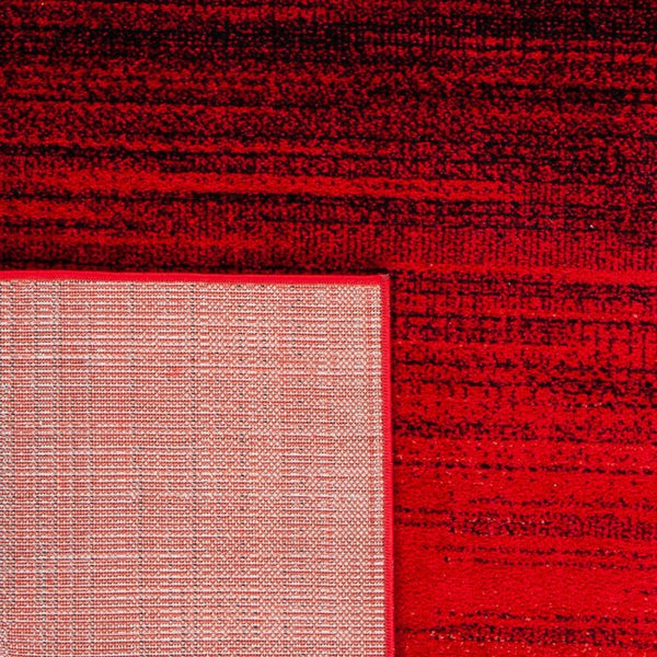 Safavieh Adirondack Geometric Runner Rug Bold Red Black Low Pile Hallway Entryway Accent 6'-0" x 8'-0" ADR142Q-68