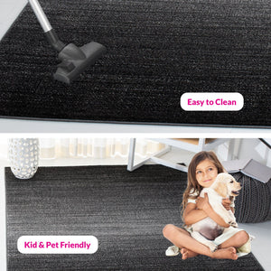 Safavieh Adirondack Luxurious Area Rug - Elegant Dark & Light Grey Design, Durable And Easy To Clean, Oeko-tex Certified Dark Grey ,Light Grey 55% Polypropylene, 40% Jute, 5% Polyester Adr183a-1115