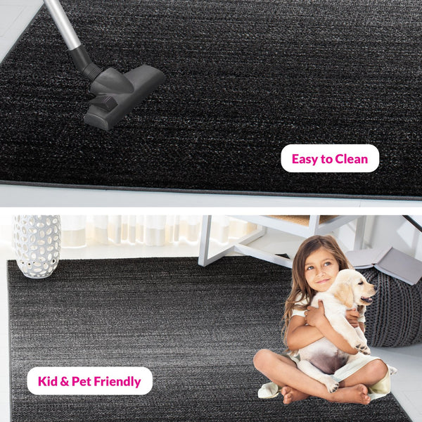 Safavieh Adirondack Luxurious Area Rug - Elegant Dark & Light Grey Design, Durable And Easy To Clean, Oeko-tex Certified Dark Grey ,Light Grey 55% Polypropylene, 40% Jute, 5% Polyester Adr183a-1115