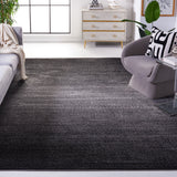 Safavieh Adirondack 100 Power Loomed Rug Dark Grey / Light Grey 2'-6" x 16' ADR183A-216