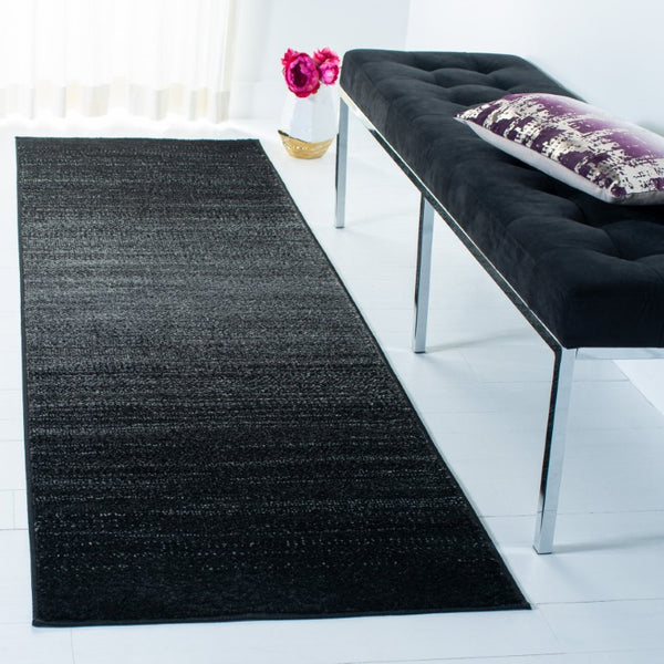 Safavieh Adirondack Turkish Power-Loomed Round Rug Polypropylene Jute Blend Soft Neutral Tone Black 2'-6" x 14'-0" ADR183F-214
