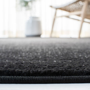Safavieh Adirondack Turkish Power-Loomed Round Rug Polypropylene Jute Blend Soft Neutral Tone Black 2'-6" x 14'-0" ADR183F-214