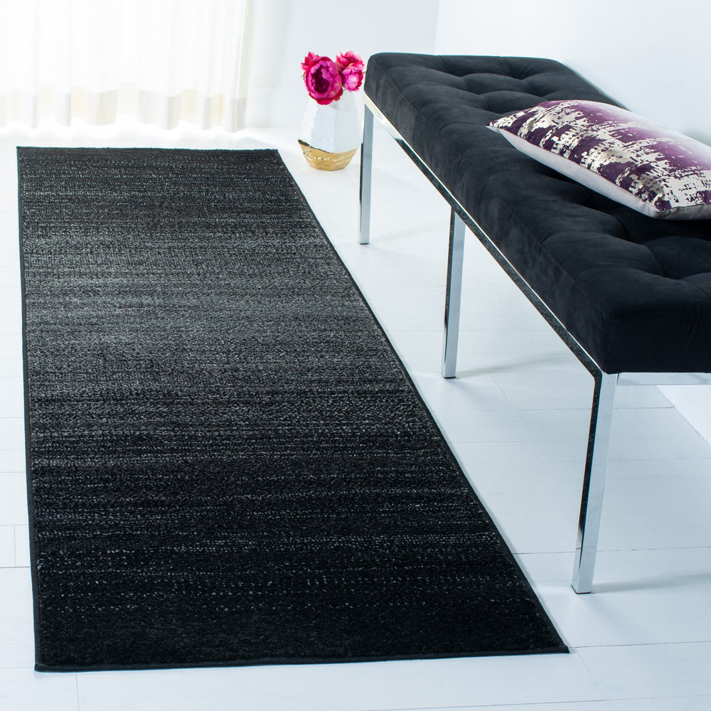 Safavieh Adirondack Turkish Power-Loomed Area Rug In Black-To-Grey Ombre, Low-Profile Durable Textured Floorpiece 6'-0" x 8'-0" ADR183F-68