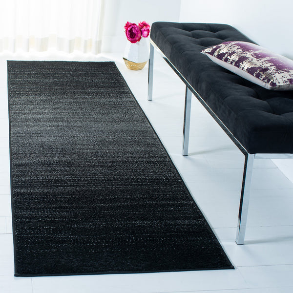 Safavieh Adirondack Turkish Power-Loomed Area Rug In Black-To-Grey Ombre, Low-Profile Durable Textured Floorpiece 6'-0" x 8'-0" ADR183F-68