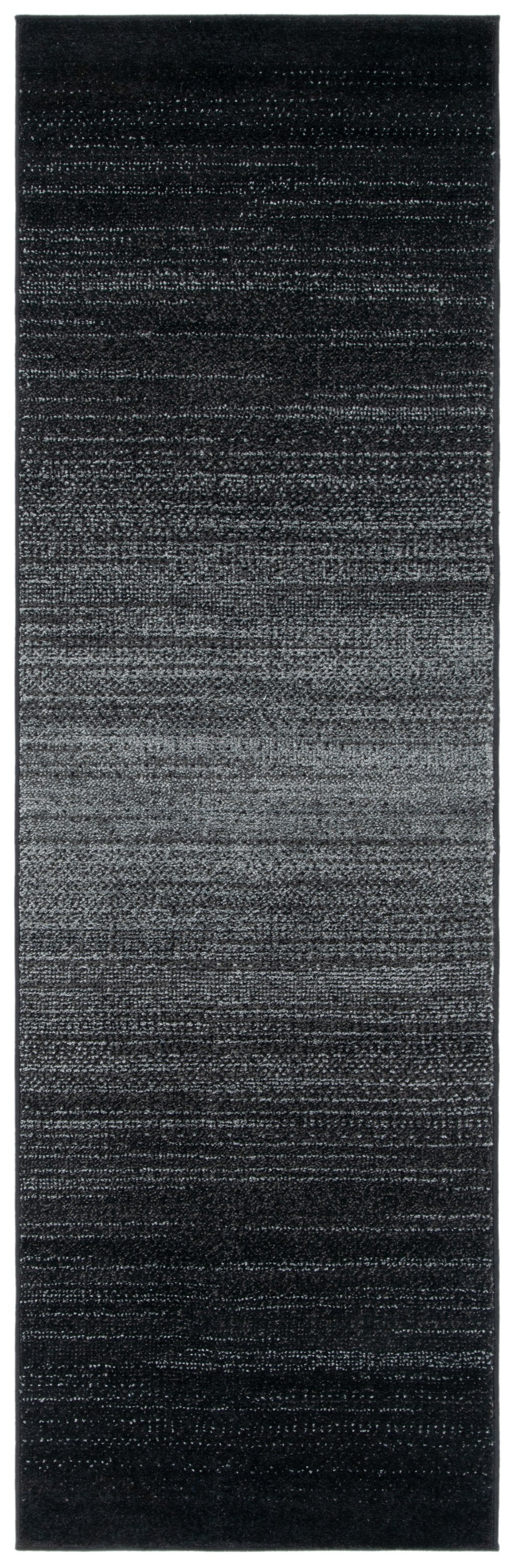 Safavieh Adirondack Turkish Power-Loomed Area Rug In Black-To-Grey Ombre, Low-Profile Durable Textured Floorpiece 6'-0" x 8'-0" ADR183F-68